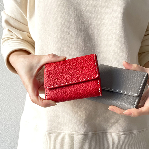 ChristianDior 折りたたみ財布箱付き 財布 レディース 三つ折り財布 ミニ財布 レザー クロコ 型押し