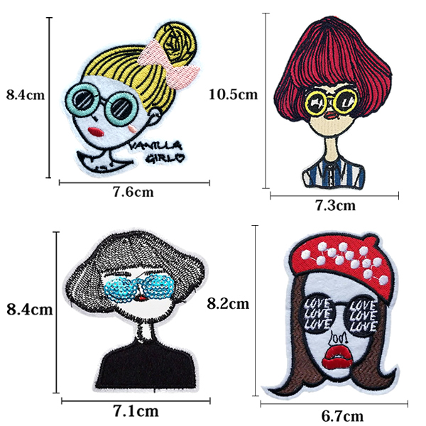 ワッペン 刺繍ワッペン アイロン接着 サングラス 女の子 ガール アップリケ アイロンワッペン 手芸 デコ 可愛い メール便可 の通販はau Pay マーケット Re Make