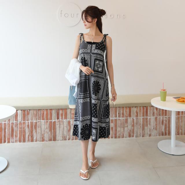 送料無料 新作 春夏 ワンピース ペイズリーワンピース キャミワンピース リゾートルック ストレッチ性 肩紐 韓国ファッション Ww355の通販はau Pay マーケット Daily Nj