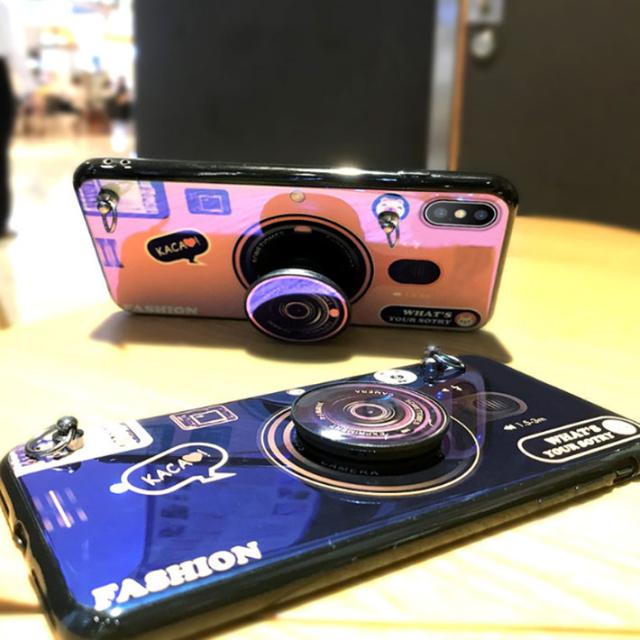 Iphone11 Pro Max ケース カメラ デザイン ブルー ピンク 韓国 かわいい おしゃれ スマホケース ストラップ付 ショルダー 一眼レフ Iphonの通販はau Pay マーケット ファッション雑貨オーバーフラッグ