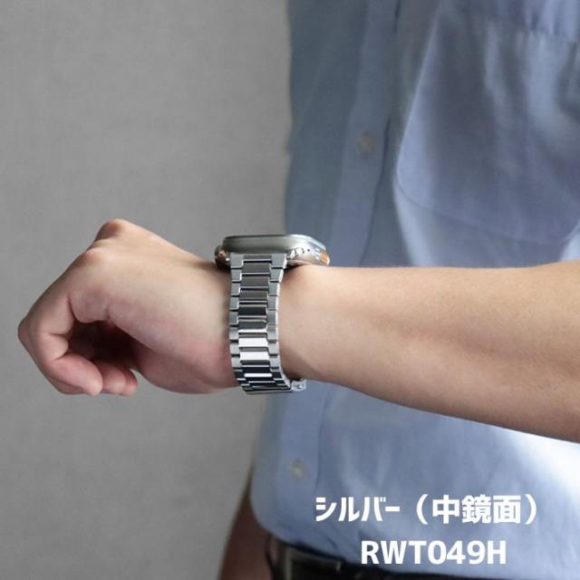 Apple Watch バンド チタン 軽量 高強度 高級 Apple Watch Ultra Ultra2 Series 10 9 8 7 6 SE 対応 金属アレルギー対応 メンズ レディース おしゃれ シルバー BAMBI ブランド_12