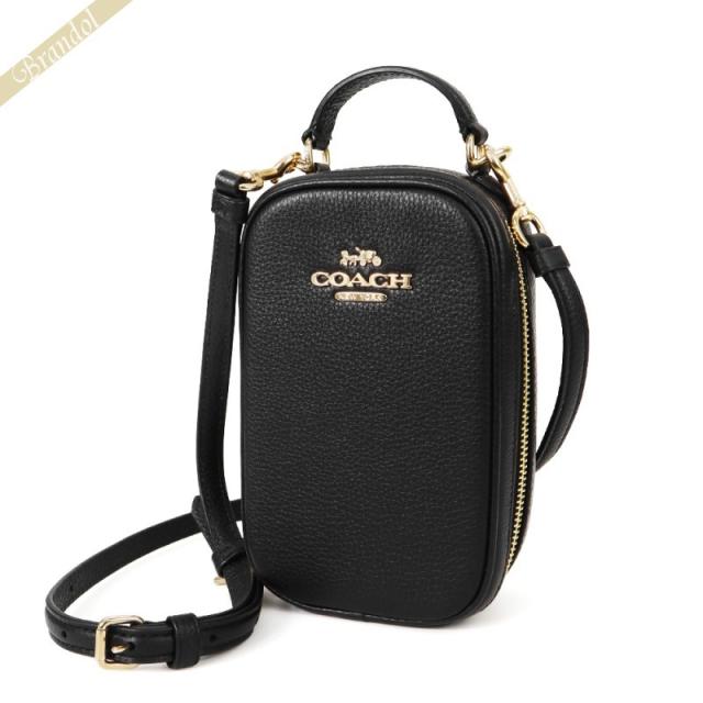 コーチ COACH レディース ショルダーバッグ フォーン クロスボディ 縦型 ブラック CB854 IMBLK 14,280円