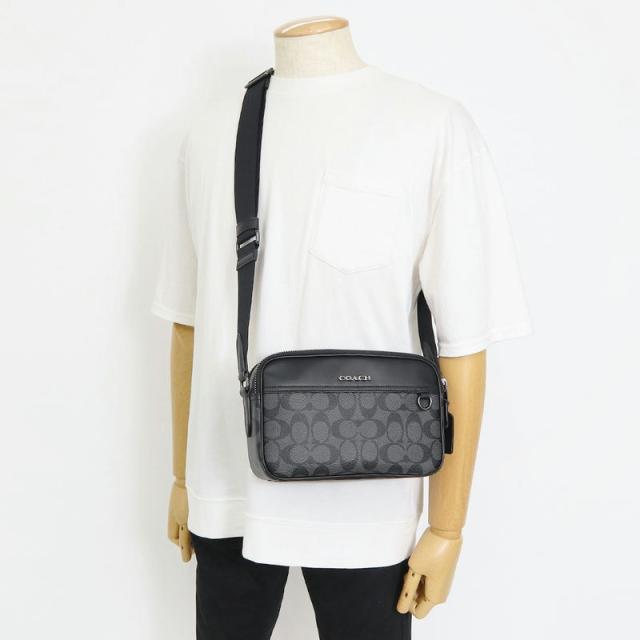 コーチ COACH メンズ ショルダーバッグ シグネチャー 横型