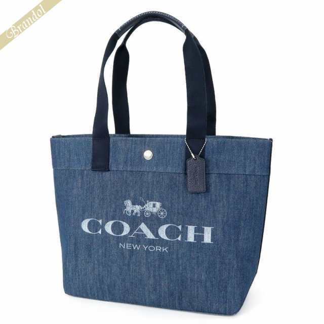 コーチ COACH レディース トートバッグ ロゴ キャンバス デニムトート ...