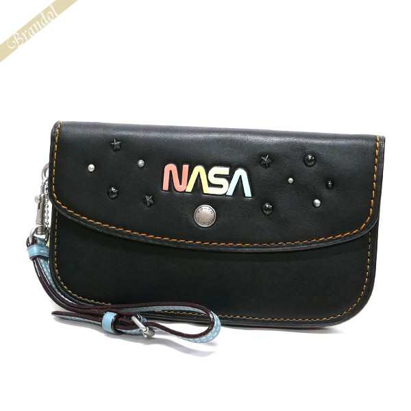 セットアップ コーチ COACH レディース クラッチバッグ NASA レザー