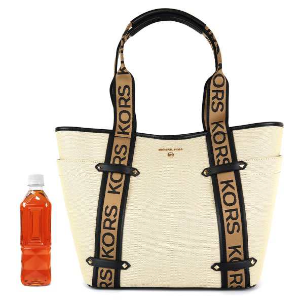 マイケルコース MICHAEL KORS レディース トートバッグ MAEVE オープントート ブラック×ベージュ 30T2G5VT3C 006