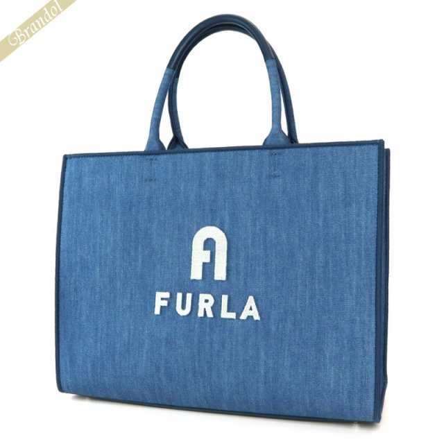 フルラ FURLA レディース トートバッグ OPPORTUNITY デニムトート ブルー WB00255 BX1542 2157S 【2023年春夏新作】