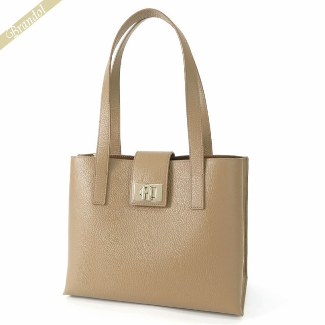 フルラ FURLA レディース トートバッグ ミディアムサイズ スクエア型 グレージュ WB01098 HSF000 1257S 【2024年春夏新作】