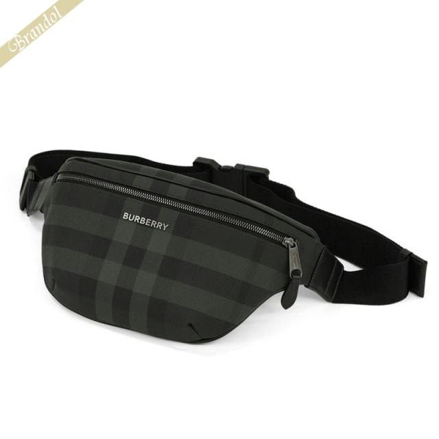 バーバリー BURBERRY メンズ ボディバッグ チェック柄 ベルトバッグ チャコールグレー 8073267の通販は