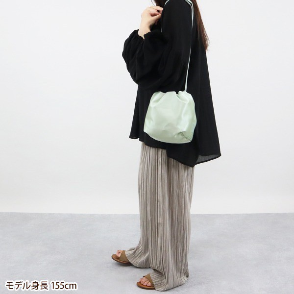 ジルサンダー Jil Sander レディース ショルダーバッグ Drawstring クロスボディ スモール 巾着バッグ ライトグリーン  JSPS853407 WSB000｜au PAY マーケット