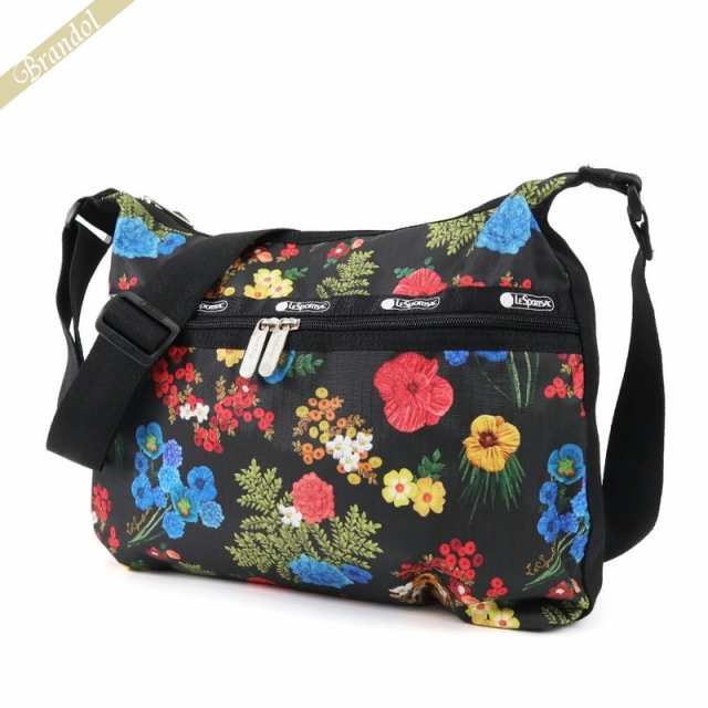 レスポートサック LeSportsac レディース ショルダーバッグ LARGE HOBO 花柄 ブラック系マルチカラー 3710 E477｜au  PAY マーケット