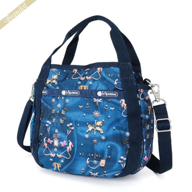 レスポートサック LeSportsac レディース ショルダーバッグ SMALL JENNI 2way ミニトートバッグ カルーセル柄 ブルー 8056 E480の通販は 9,800円