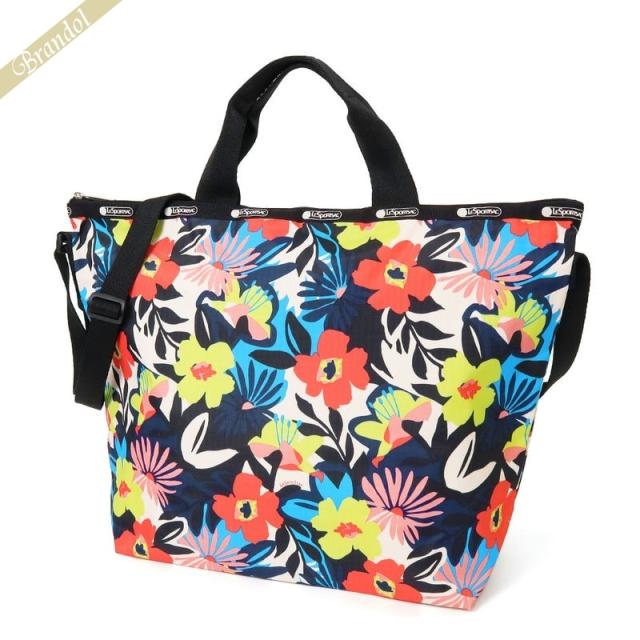 レスポートサック LeSportsac レディース トートバッグ DELUXE EASY CARRY TOTE 2wayショルダーバッグ 花柄 ブラック系マルチカラー 4360 F636の通販は