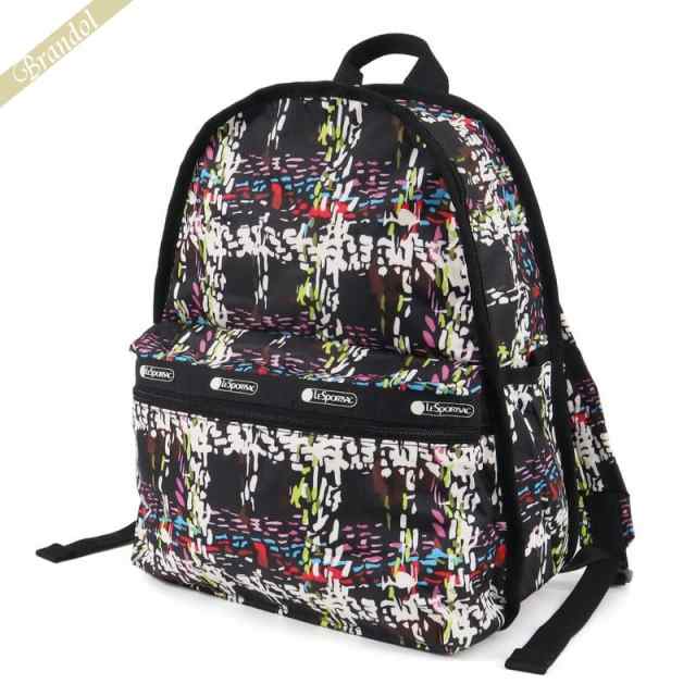 レスポートサック LeSportsac レディース リュックサック BASIC BACKPACK チェック柄風 ブラック系マルチカラー 7812 E474