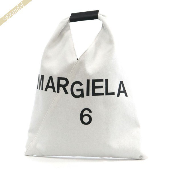 メゾンマルジェラ MM6 Maison Margiela レディース トートバッグ ジャパニーズ ロゴ ホワイト S54WD0043 P4537 H9097