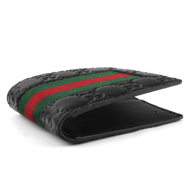 グッチ GUCCI メンズ 二つ折り財布 ウェブライン 札入れ グッチ GUCCI メンズ 二つ折り財布 ウェブライン 札入れ