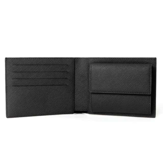 ダンヒル dunhill メンズ 二つ折り財布 ブラック 22R2P10PS001R  