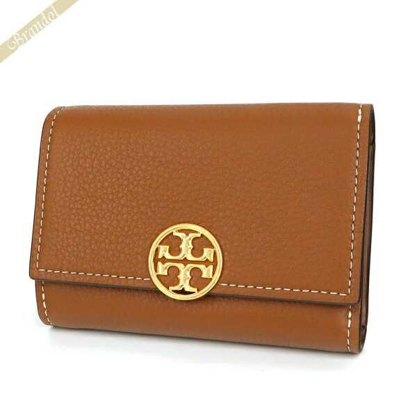 トリーバーチ TORY BURCH レディース 三つ折り財布 レザー ミニウォレット ブラウン 140912 ○商品○ 財布レディース 人気ブランドランキング 