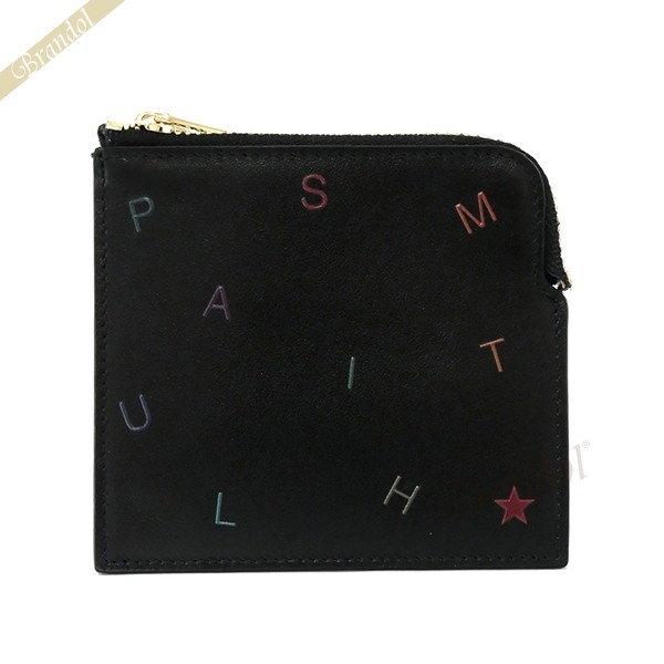 ポールスミス Paul Smith メンズ 小銭入れ ロゴ レザー コインケース付 カードケース フラグメントケース ブラック M1A 6138 ALEFTL PRの通販は