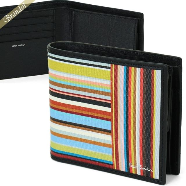ポールスミス Paul Smith メンズ 二つ折り財布 マルチストライプ マルチカラー M1A 4833 LSIGPA 92の通販は 15,194円