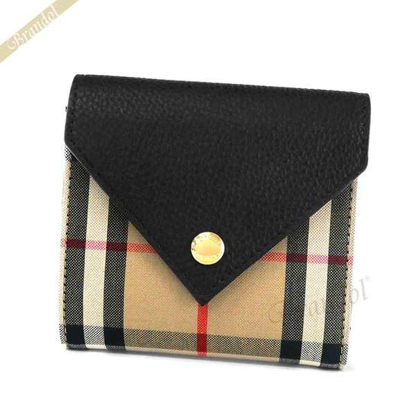 バーバリー BURBERRY レディース 二つ折り財布 ヴィンテージチェック ...