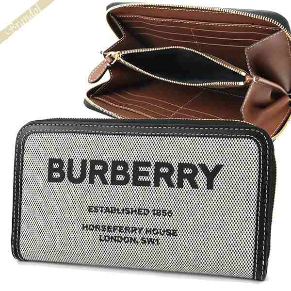 美品 BURBERRY バーバリー 財布 メンズ レディース ラウンドファスナー