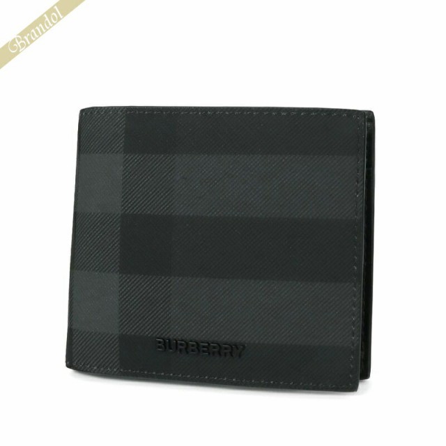 バーバリー BURBERRY メンズ 二つ折り財布 バーバリーチェック ブラック系 8070201 【2023年春夏新作】の通販は 52,400円