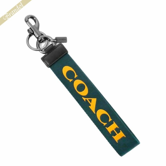 コーチ COACH レディース キーリング ロゴ ストラップタイプ キーホルダー グリーン系 F84833 AEGの通販は 5,376円