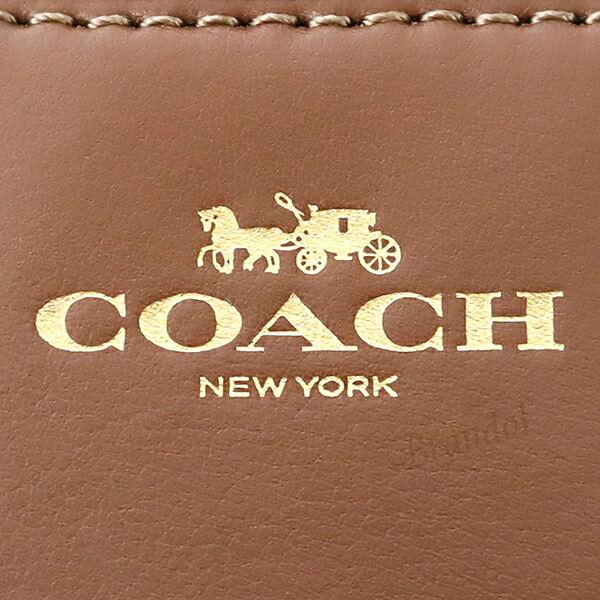 コーチ COACH ポーチ シグネチャー ベージュ×ライトブラウン コーチ COACH ポーチ シグネチャー リストレット ベージュ