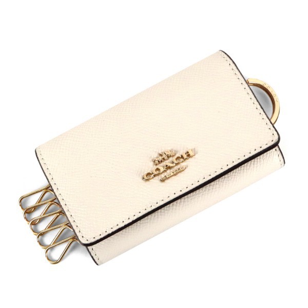♡COACH ♡コーチ ♡キーケース ♡レディース ♡ホワイト コーチ COACH レディース キーケース シンプル レザー ホワイト