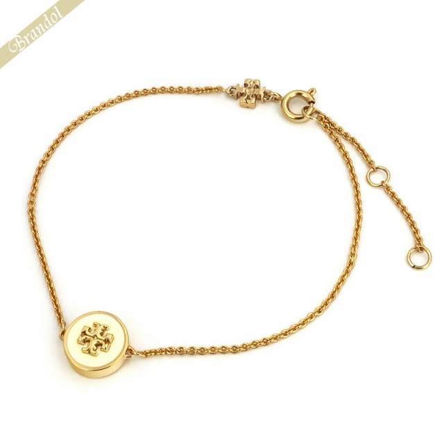 トリーバーチ TORY BURCH レディース ブレスレット エナメル サークル ホワイト×ゴールド 90284 700