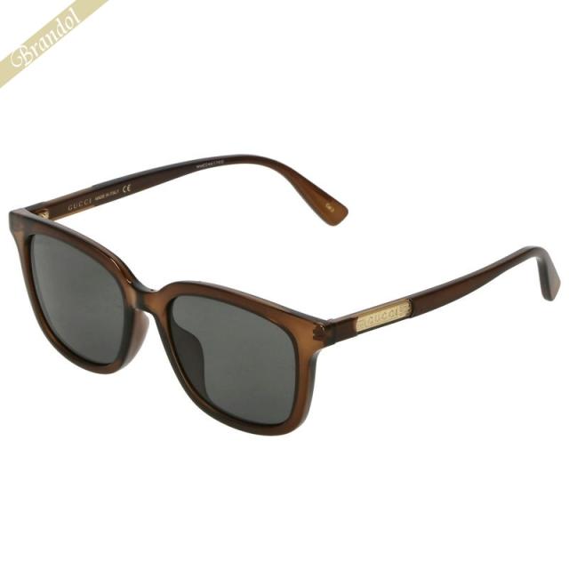 グッチ GUCCI メンズ メガネフレーム ウェリントン マーブル柄 セルフレーム アジアンフィット ブラック×ブラウン系 GG0939SA-002の通販は