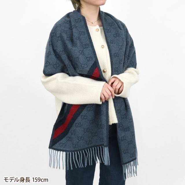 グッチ GUCCI メンズ・レディース ストール ウール100% GG柄