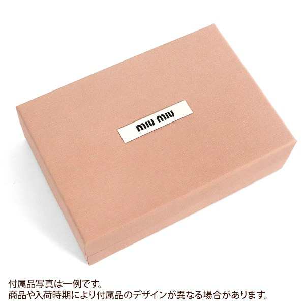 ミュウミュウ MIU MIU レディース 二つ折り財布 リボンモチーフ レザー ...