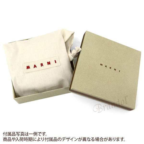 MARNI マルニ 二つ折り財布 ブラウン ］ ピンク ボルドー［新品 - 通販