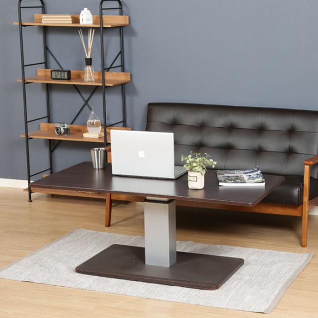 【値下げ】 テーブル 昇降 ペダル式 昇降テーブル 木製 昇降式デスク テーブル 昇降式テーブル 幅120cm 無段階 高さ調節 ペダル の通販は