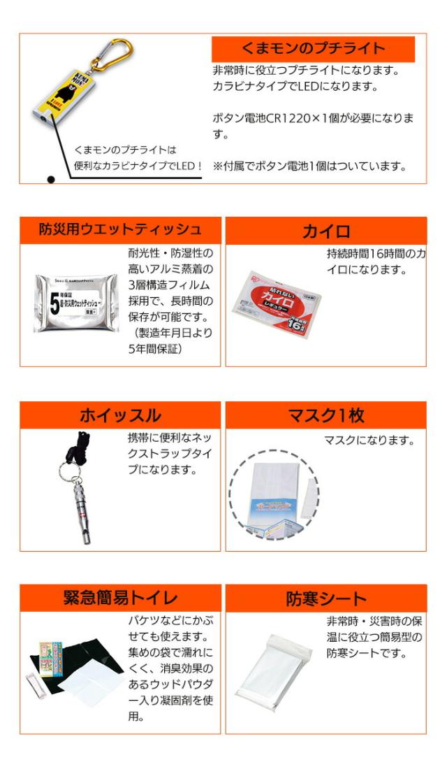 リュック ポーチ くまモン 非常持出し 防災セット 子供用 防災 こども 防災カード付 かばん バッグ かわいい くまもん ブラックの通販はau Pay マーケット さんじょうインテリア