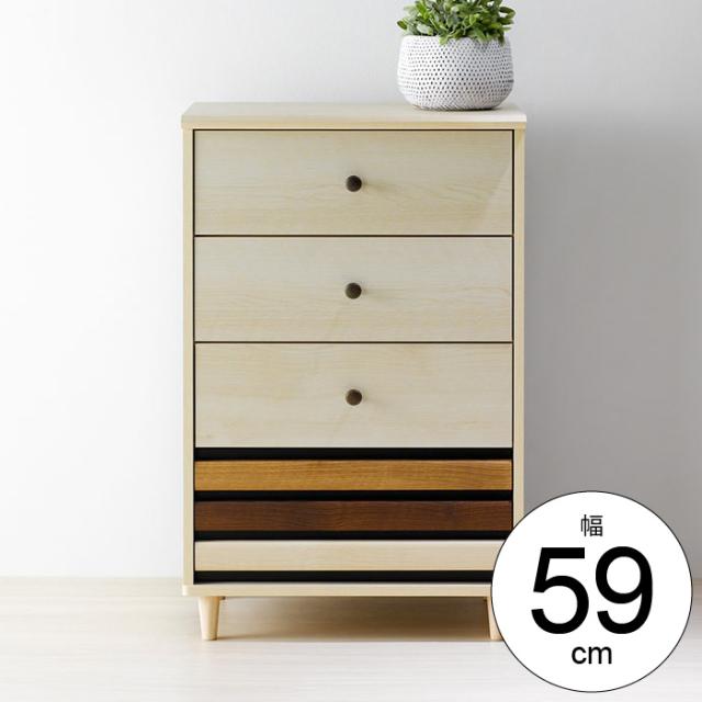 チェスト 幅60cm 4段 サイドボード 引出し収納 木製 リビング 洋服 収納 タンス 脚付き 衣類収納 レトロ カントリー おしゃれ かわいいの通販はau Pay マーケット さんじょうインテリア