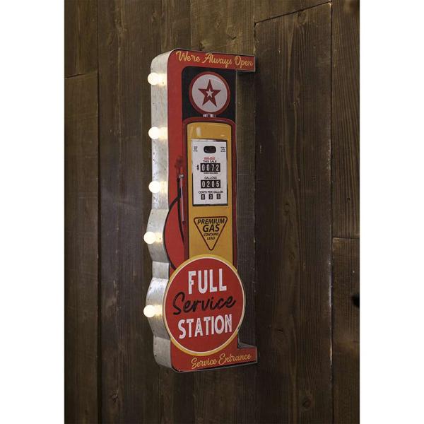 LEDサイン スタンド Full Service Station 看板 ライト shop レトロ アンティーク 照明_3