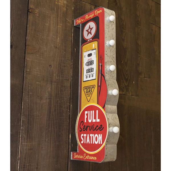 LEDサイン スタンド Full Service Station 看板 ライト shop レトロ アンティーク 照明_4
