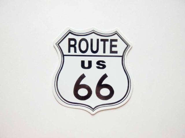 ルート66 ステッカー route66 USA バイク キャラクター カーステッカー