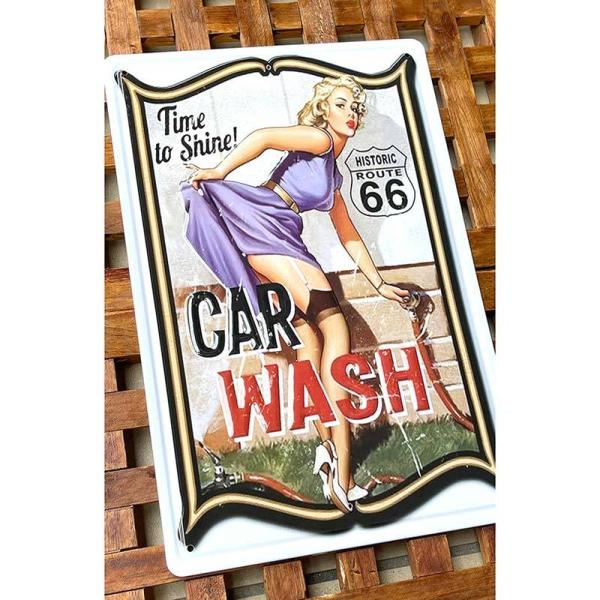 デザイン ルート66 Car Wash おしゃれ アートポスター アイアン Usa 壁掛け カフェ サインの通販はau Pay マーケット リゾート雑貨とアロマショップ