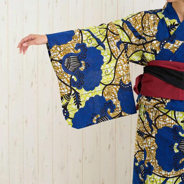 ゆかた 浴衣 レディース 2点 セット アフリカン 20代 30代 かわいい