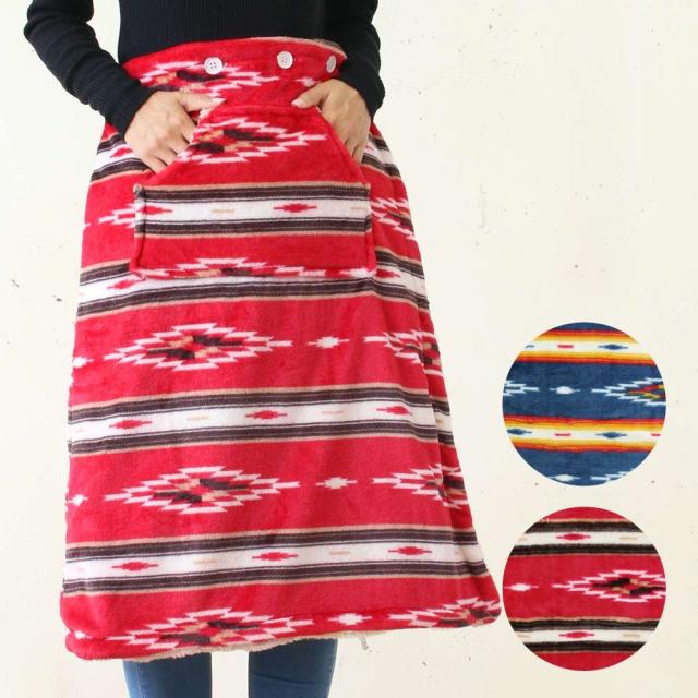 ネイティブ柄 ルームウェア もこもこ 巻きスカート ふわふわ ラップスカート かわいい 秋冬の通販はau Pay マーケット リゾート雑貨とアロマショップ