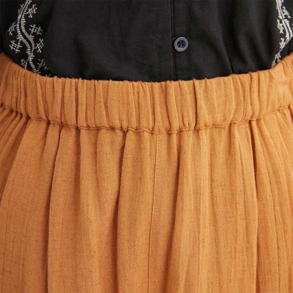 刺繍 リラックスパンツ サロン プリント ワイドパンツ かわいい