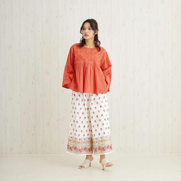 小花柄 フレア ワイド パンツ サロン コットン かわいい リゾート 春夏 小花柄 フレア ワイド パンツ サロン コットン かわいい リゾート 春夏