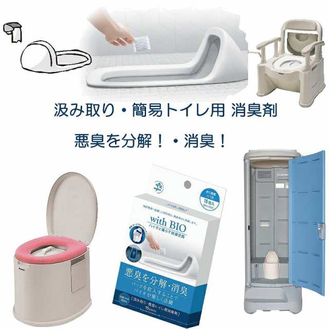 with BIO 汲み取りトイレ用消臭剤 天然バイオ100% 汲取り式トイレ 仮設トイレ ポータブルトイレ 仮設トイレ 便層内 脱臭 介護の通販はau  PAY マーケット - リフォームエコ雑貨 Satani