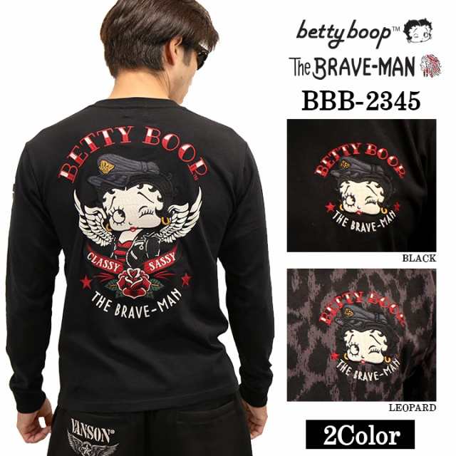 VANSON Betty Boop ロンTee 長袖Tシャツ - Tシャツ/カットソー(七分/長袖)