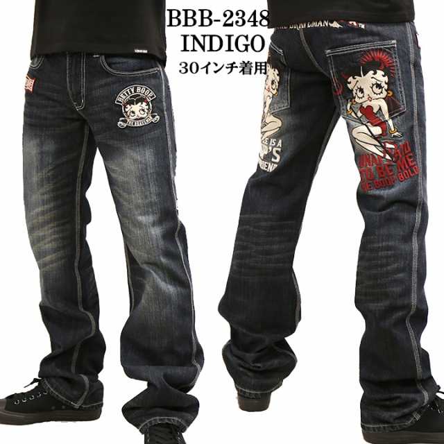 THE BRAVEMAN×BETTY BOOP ベティ・ブープ デニムパンツ bbb-2348の通販