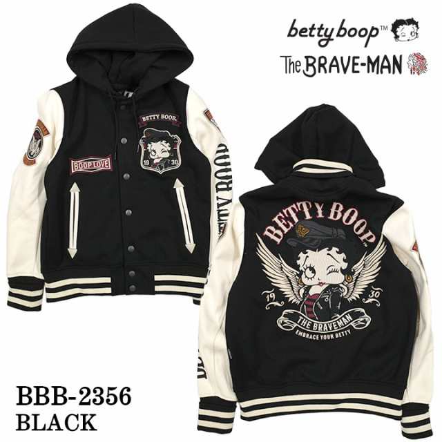 THE BRAVEMAN×BETTY BOOP ベティーブープ ボンディング スタジャン bbb